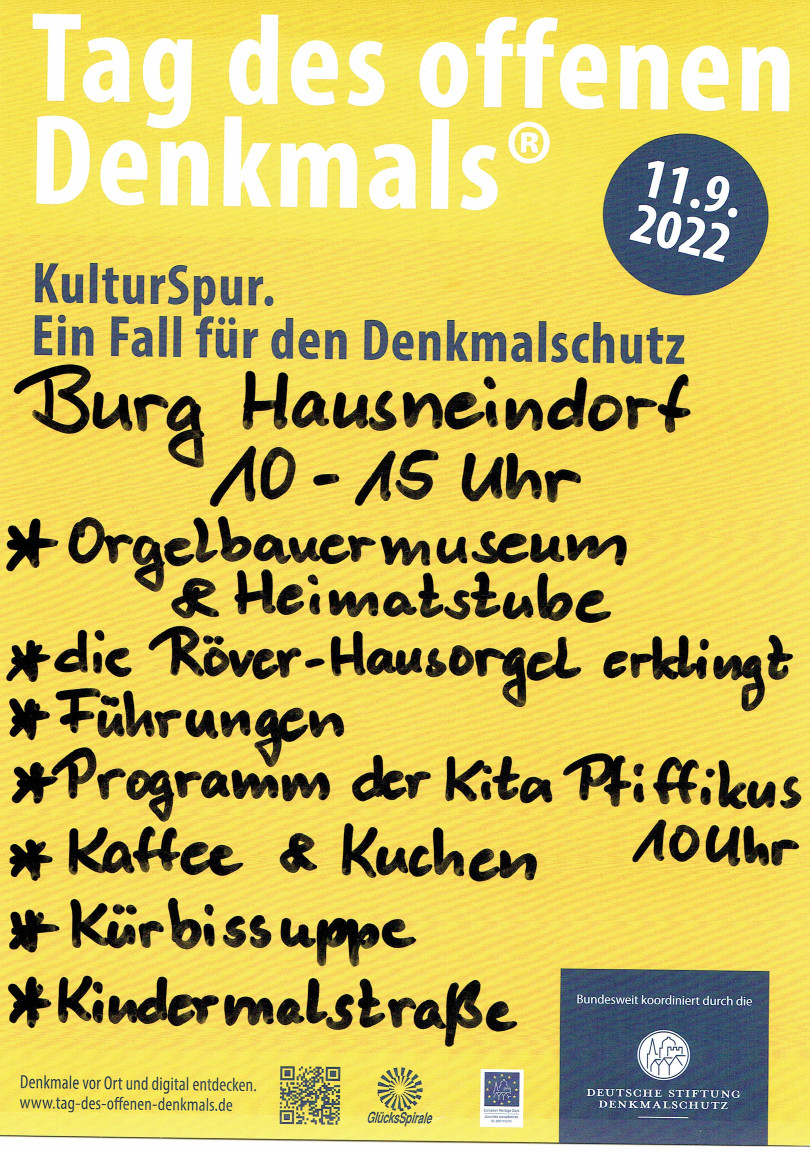 Plakat für den Tag des offenen Denkmals 2022